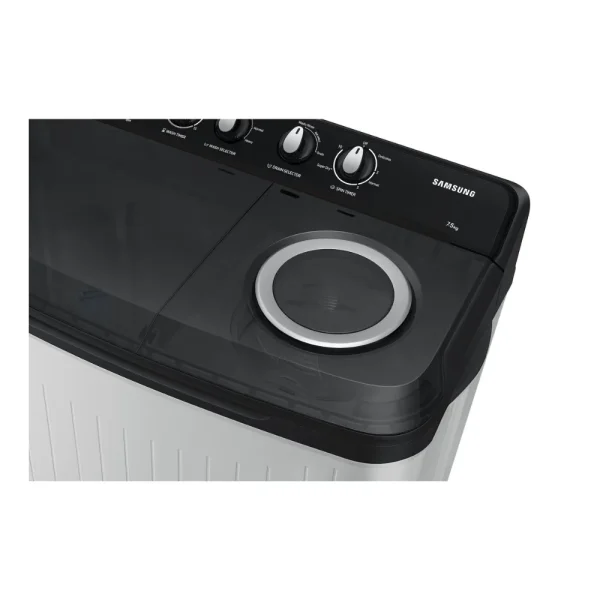 Samsung WT75C3200GG 7.5 kg, 5 Star, Semi-Automatic Top Load Washing Machine,with Hexa Storm Pulsator Samsung WT75C3200GG 7.5 kg, 5 Star, Semi-Automatic Top Load Washing Machine,with Hexa Storm Pulsator
