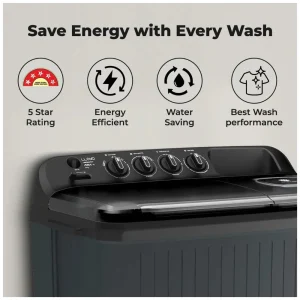 LLOYD 7 Kg Semi-Automatic Washing Machine GLWS705ARDVG | 5 Star Energy Rating | Swift Dry | Magic Filter | 5 Year Motor Warranty LLOYD 7 Kg Semi-Automatic Washing Machine GLWS705ARDVG | 5 Star Energy Rating | Swift Dry | Magic Filter | 5 Year Motor Warranty
