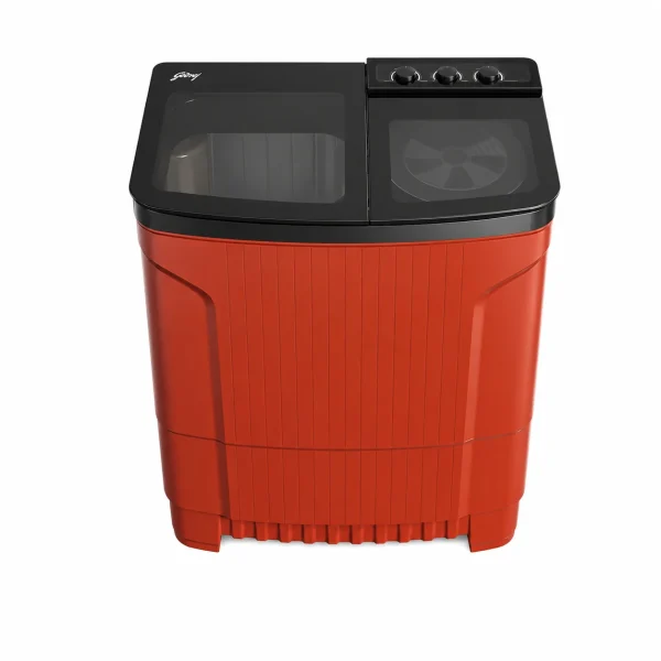 Godrej 8 Kg Semi Automatic Washing Machine with PowerMax Wash Motor, 5 Star Rating, Tri-Roto Scrub Pulsator, Rustproof Body – WS EDGE ULT 80 5.0 DB2M CSRD Crystal Red (2025 Model) Godrej 8 Kg Semi Automatic Washing Machine with PowerMax Wash Motor, 5 Star Rating, Tri-Roto Scrub Pulsator, Rustproof Body – WS EDGE ULT 80 5.0 DB2M CSRD Crystal Red (2025 Model)