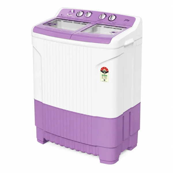 Godrej 8 Kg Semi Automatic Washing Machine WS EDGE 80 5.0 TB3 M LVDR Lavender | 5 Star Energy Efficient Washer Godrej 8 Kg Semi Automatic Washing Machine WS EDGE 80 5.0 TB3 M LVDR Lavender | 5 Star Energy Efficient Washer