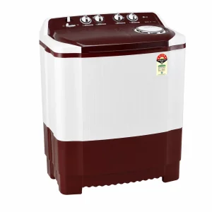 LG 7.5 Kg Semi Automatic Washing Machine | Roller Jet Pulsator | Wind Jet Dry | 5 Star Energy Rating | Burgundy LG 7.5 Kg Semi Automatic Washing Machine | Roller Jet Pulsator | Wind Jet Dry | 5 Star Energy Rating | Burgundy