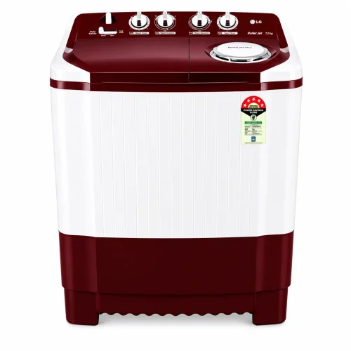 LG 7.5 Kg Semi Automatic Washing Machine | Roller Jet Pulsator | Wind Jet Dry | 5 Star Energy Rating | Burgundy LG 7.5 Kg Semi Automatic Washing Machine | Roller Jet Pulsator | Wind Jet Dry | 5 Star Energy Rating | Burgundy