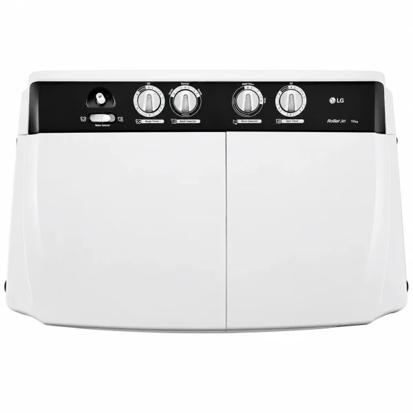LG 10 Kg 5 Star Semi Automatic Top Load Washing Machine P1040RGAZ with Roller Jet Pulsator, Rat Away Feature & 1300 RPM Dark Gray 5 Year Motor Warranty LG 10 Kg 5 Star Semi Automatic Top Load Washing Machine P1040RGAZ with Roller Jet Pulsator, Rat Away Feature & 1300 RPM Dark Gray 5 Year Motor Warranty