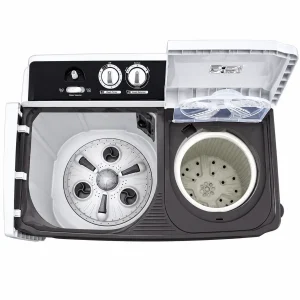 LG 10 Kg 5 Star Semi Automatic Top Load Washing Machine P1040RGAZ with Roller Jet Pulsator, Rat Away Feature & 1300 RPM Dark Gray 5 Year Motor Warranty LG 10 Kg 5 Star Semi Automatic Top Load Washing Machine P1040RGAZ with Roller Jet Pulsator, Rat Away Feature & 1300 RPM Dark Gray 5 Year Motor Warranty