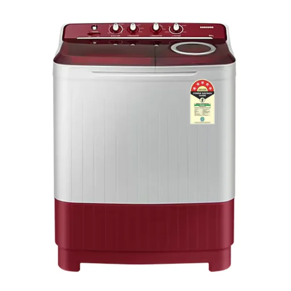 Samsung 8.5 Kg 5 Star Semi Automatic Washing Machine (WT85B4200RR, Light Gray) with Hexa Storm Pulsator, Dual Magic Filter, Air Turbo Drying & Rust-Proof Body Samsung 8.5 Kg 5 Star Semi Automatic Washing Machine (WT85B4200RR, Light Gray) with Hexa Storm Pulsator, Dual Magic Filter, Air Turbo Drying & Rust-Proof Body