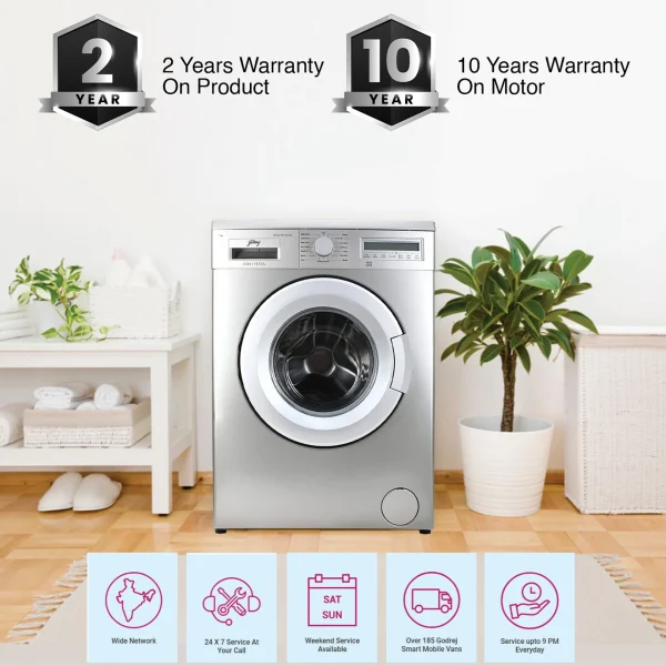 -original-imag93st2hyt3uh6 Godrej 7 kg Fully Automatic Front Load with In-built Heater Silver (WF EON 7012 PASC SV)