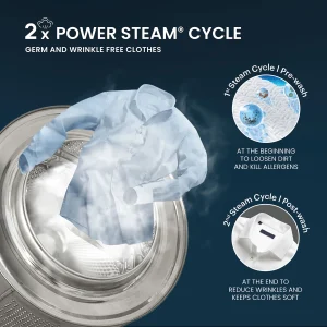 -original-imah4sdyjsxy24mx IFB 7 kg 5 Star with Steam Refresh Program, 9 Swirl wash, Eco Inverter, Powered by AI with WiFi Fully Automatic Front Load with In-built Heater (SERENA OXN 7012 CMS)