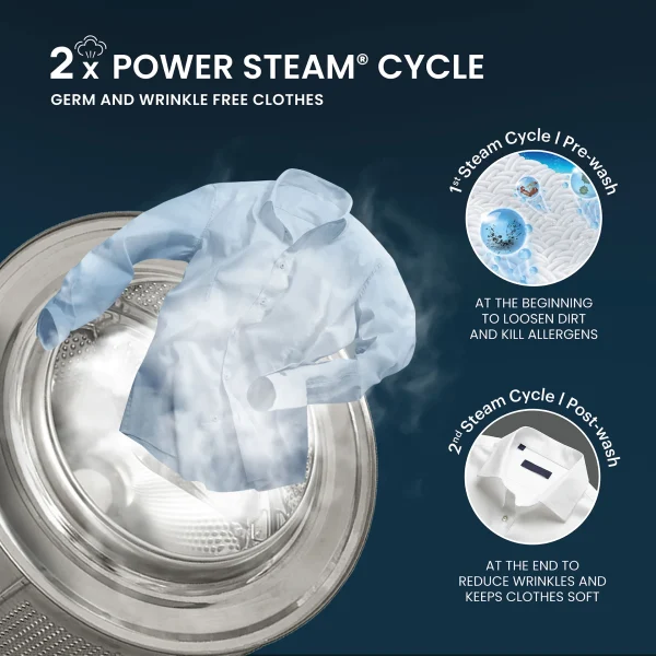 -original-imah4sdyjsxy24mx IFB 7 kg 5 Star with Steam Refresh Program, 9 Swirl wash, Eco Inverter, Powered by AI with WiFi Fully Automatic Front Load with In-built Heater (SERENA OXN 7012 CMS)