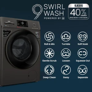 -original-imahdnkzyfqghyy3 IFB 7 kg 5 Star with Steam Refresh Program, 9 Swirl wash, Eco Inverter, Powered by AI with WiFi Fully Automatic Front Load with In-built Heater (SERENA OXN 7012 CMS)